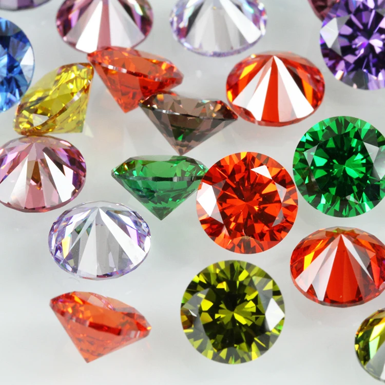 Wholesale AAAAA+ 1.0mm-12.0mm Brilliant Zircon Stones Point Back Clear Zirconia Rhinestone Round Cubic Zirconia For Jewelry
