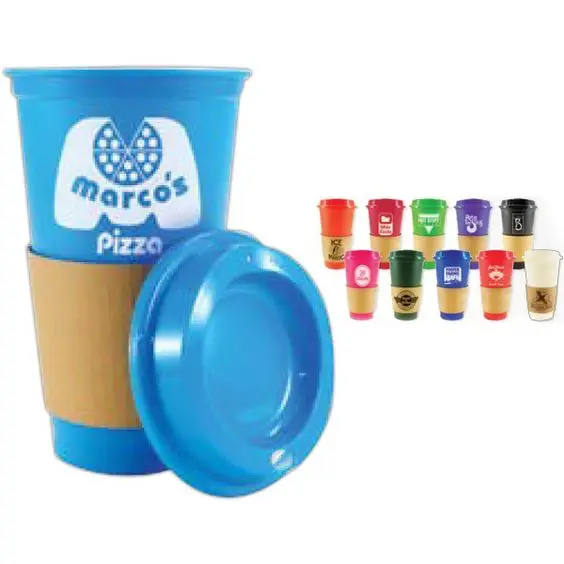 bpa free 8oz/12oz/16oz Thicken frosted plastic PP coffee cup tumbler travel mug