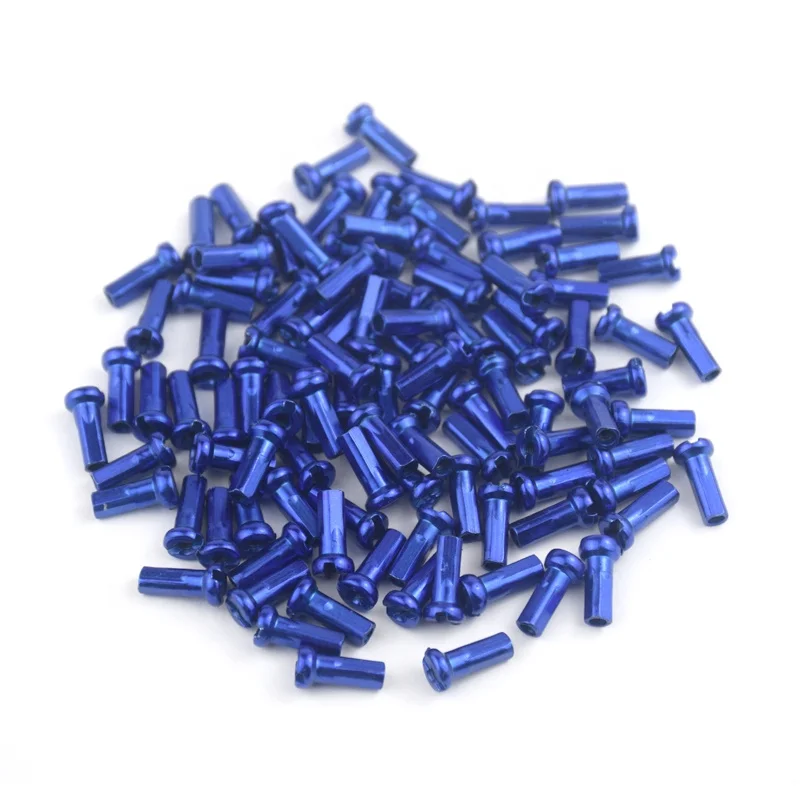 Professional 14mm Spoke cCap Aluminum Wheel Spoke Nipples for Mountain Road Bicycles