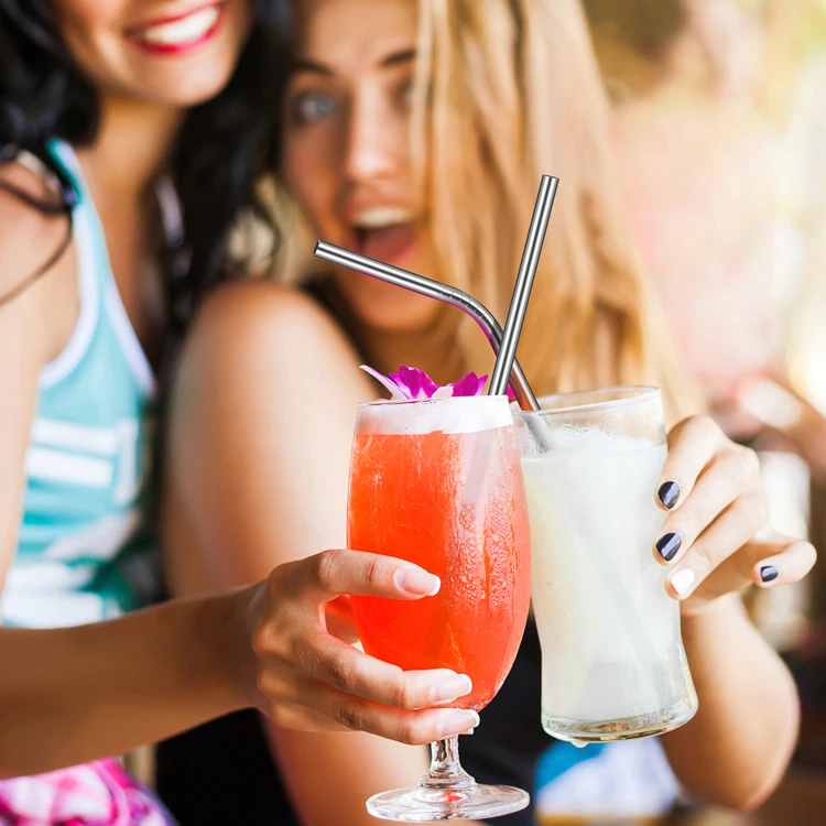 Food Grade Approved Stainless Steel Straws reusable metal drinking straw