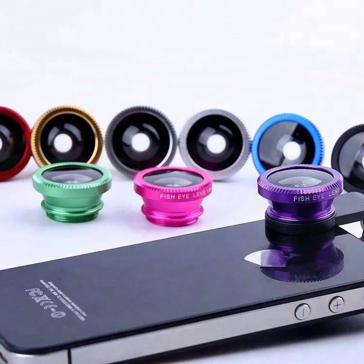 Portable camera lens kit 3 in 1 fish eye lens with 0.67x wide angle