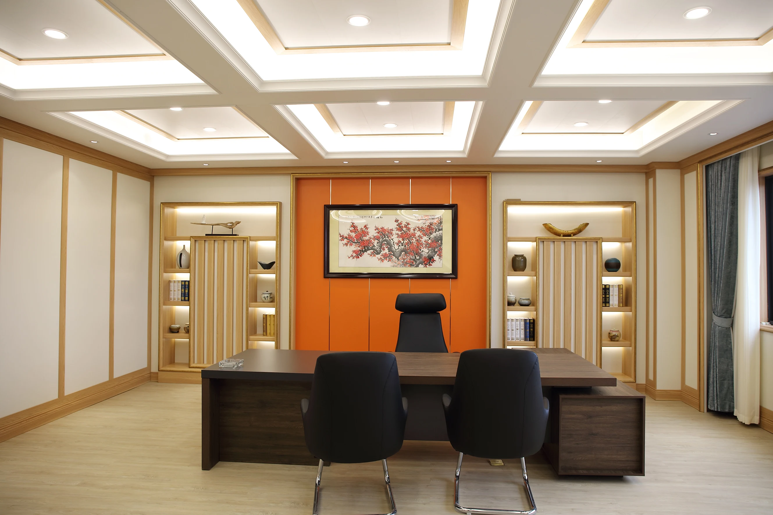 Interior Building Material Waterproof WPC wall panel 160mm skirting line