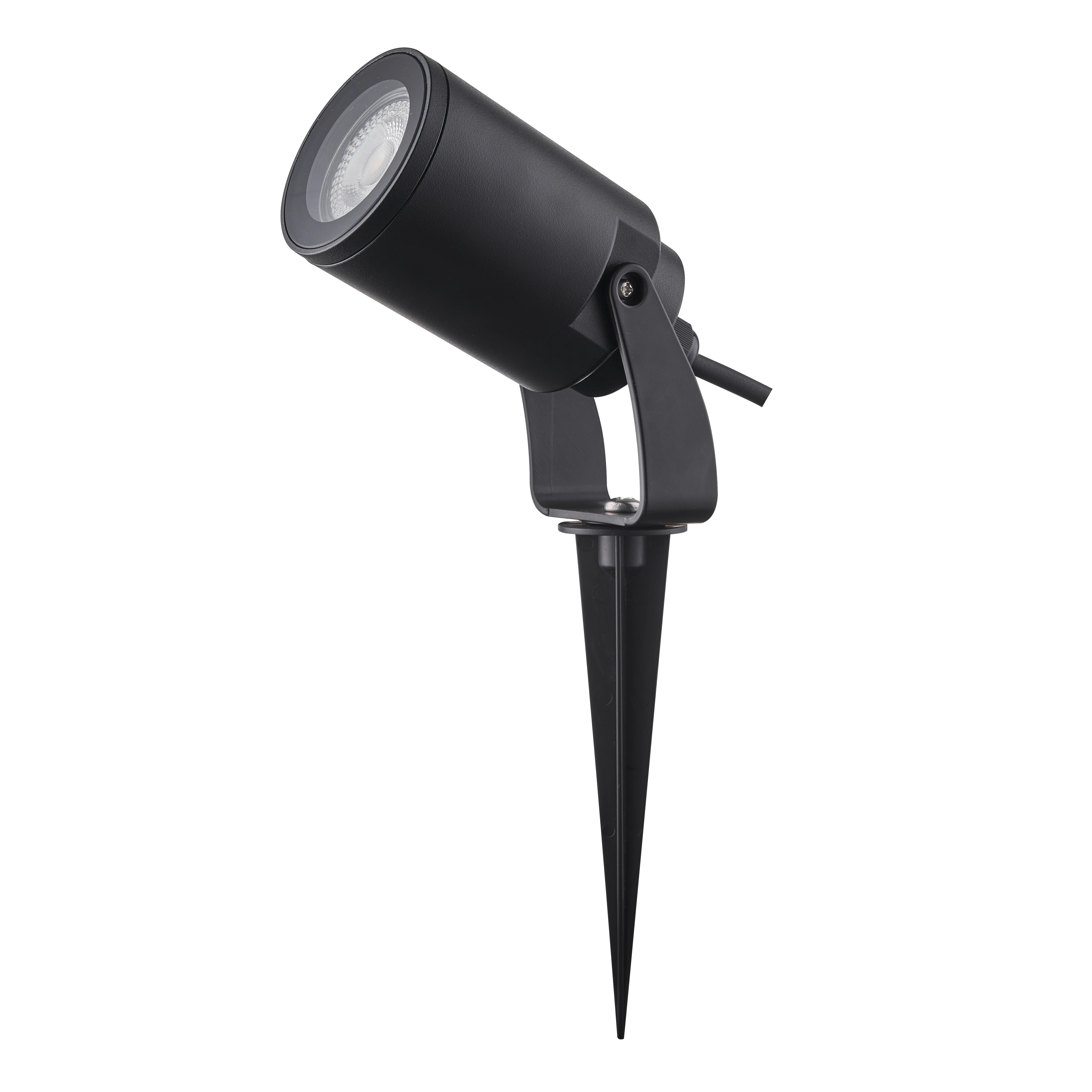 S1017 Ip65 waterproof exterior spike lamp PC material gu10 lampholder Garden Spot Lighting Outdoor Ground Spike Light