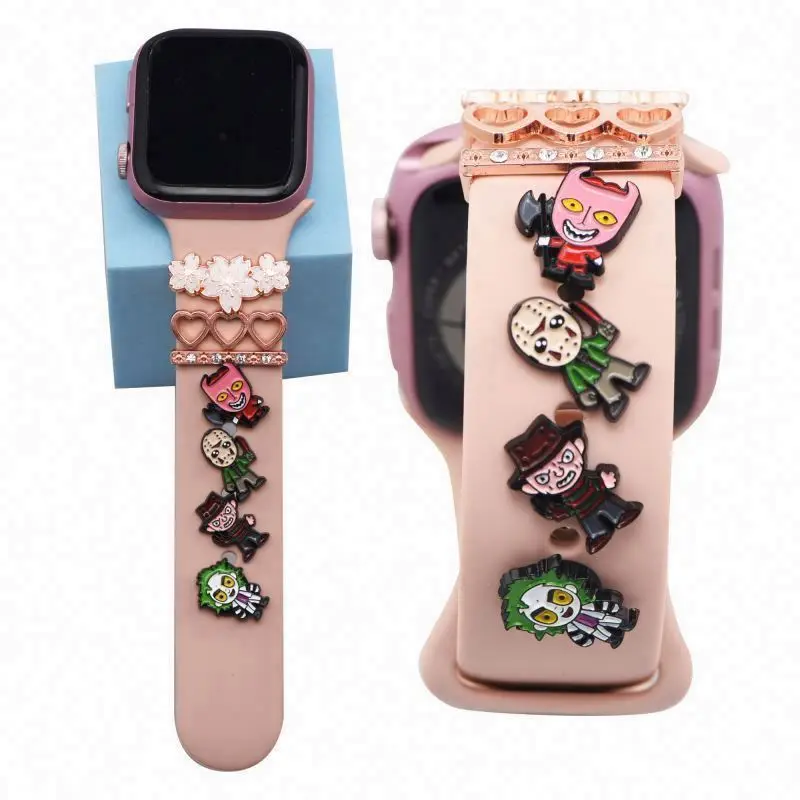 In Stock Watchband Decorative Charms For  Watch Band Silicone Bracelet Metal Leg Decorative Nails For watch Sport Strap