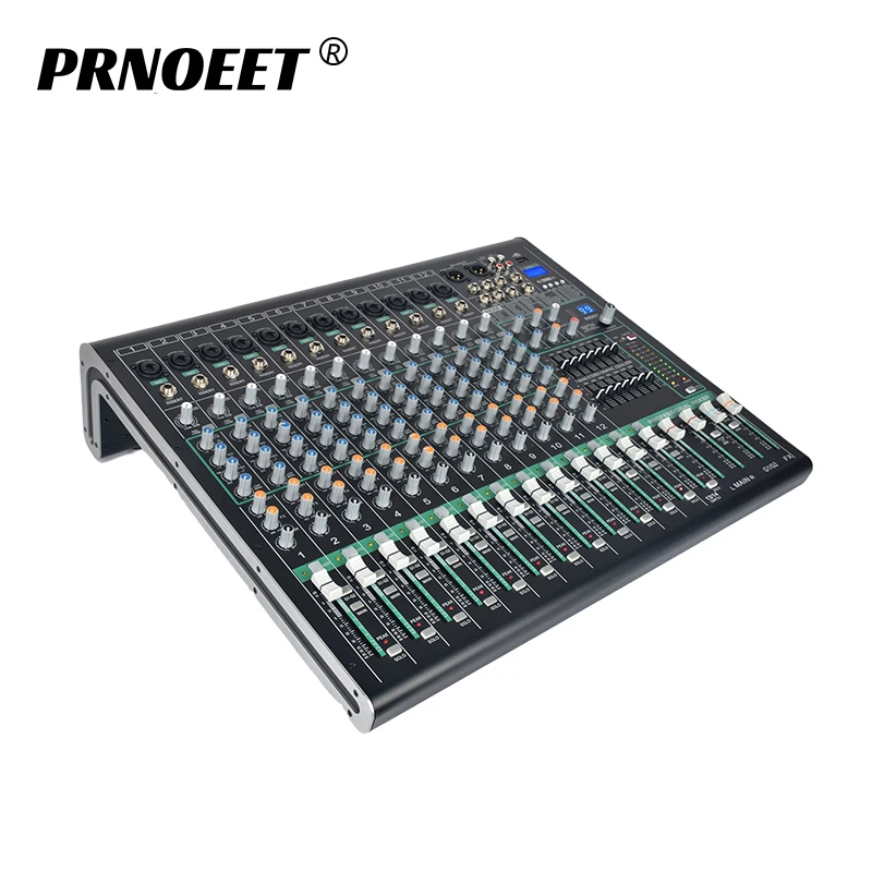 hot Selling 12 channels High-speed electric  App control sound live audio console mixer