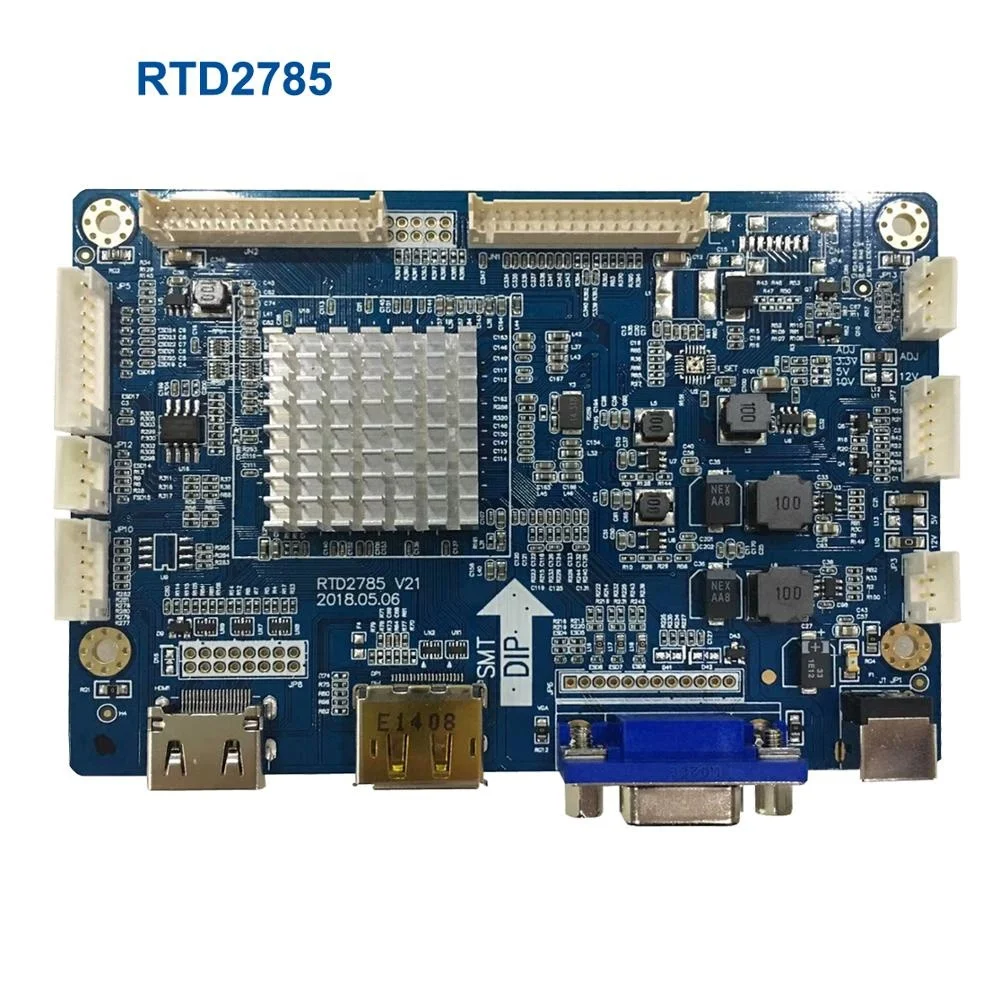 RTD2785 1920x1200 (макс.) • 1920x1080 HDM- LVDS плата контроллера с DP/VGA/HDM-вход/DC-IN и петля видео выход
