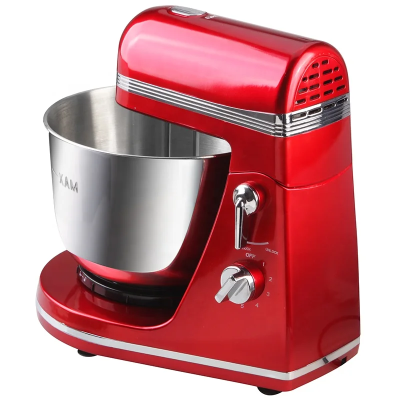 Kitchen Mixer Stand Revolving Bowl Gift Box Mixer Machine Electric OEM Plastic Hot Sale 300W with 3.5 L Household Hand Held 250