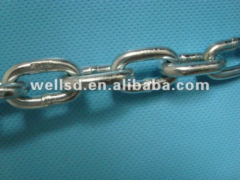 Thin iron link welded chains