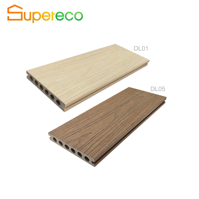 High Quality WPC Decking Waterproof Wood Design Outdoor Floor  & Exterior Teak & Plastic Material