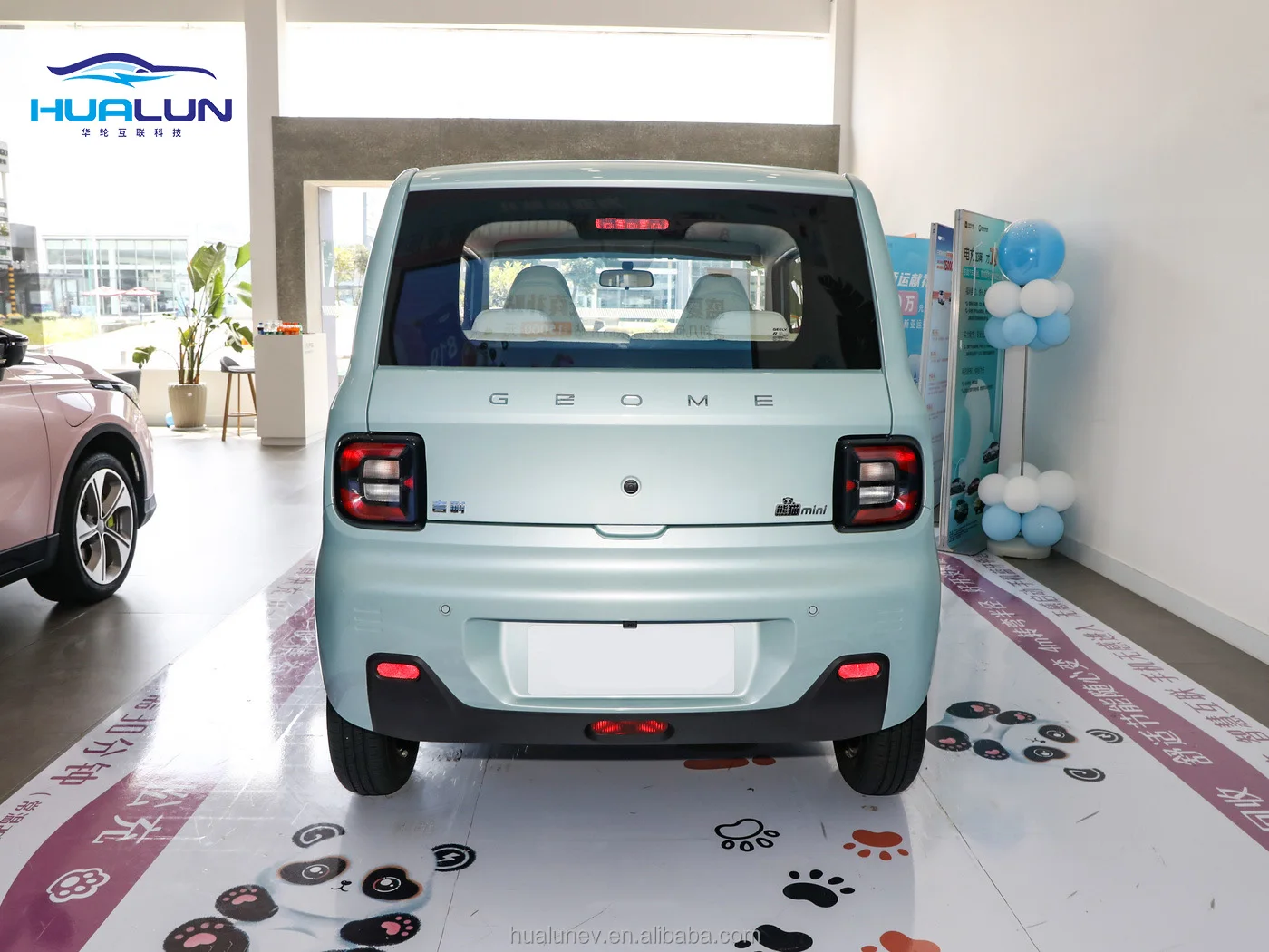 Geely Geometry O 200GC/GC + электрический автомобиль Модный милый Panda Mini auto electrico 4 местный Электрический мини-автомобиль сделано в Китае