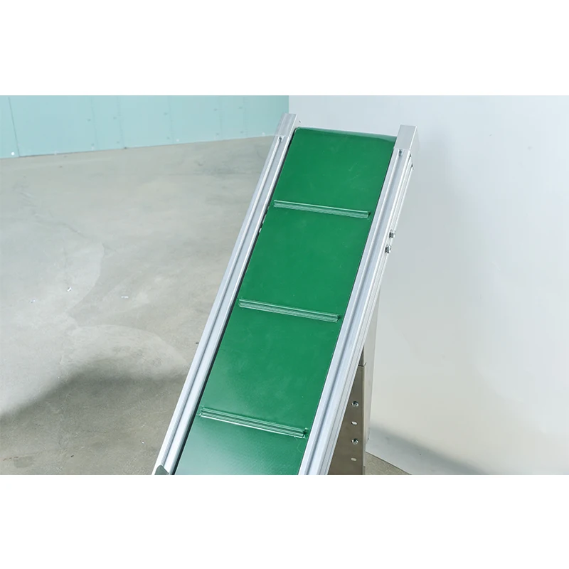 Stainless steel structure for finished bags for packaging production line obliquely lifting conveyor belt output conveyor belt