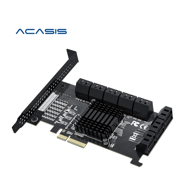 ACASIS качественный продукт 6 Гбит/с 16 портов PCIEX4 к SATA 3,0 Расширительная карта для настольного ПК HDD и SSD жесткого диска