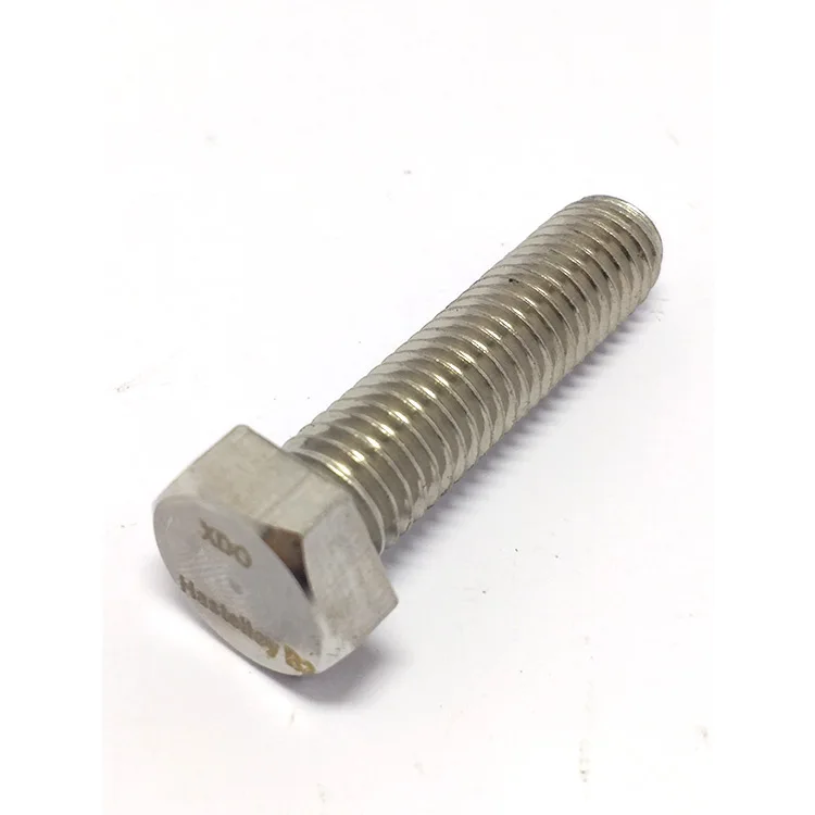 UNS N10276 W.NR 2.4819 Hastelloy C-276 Hex Bolt with Nut and Washer