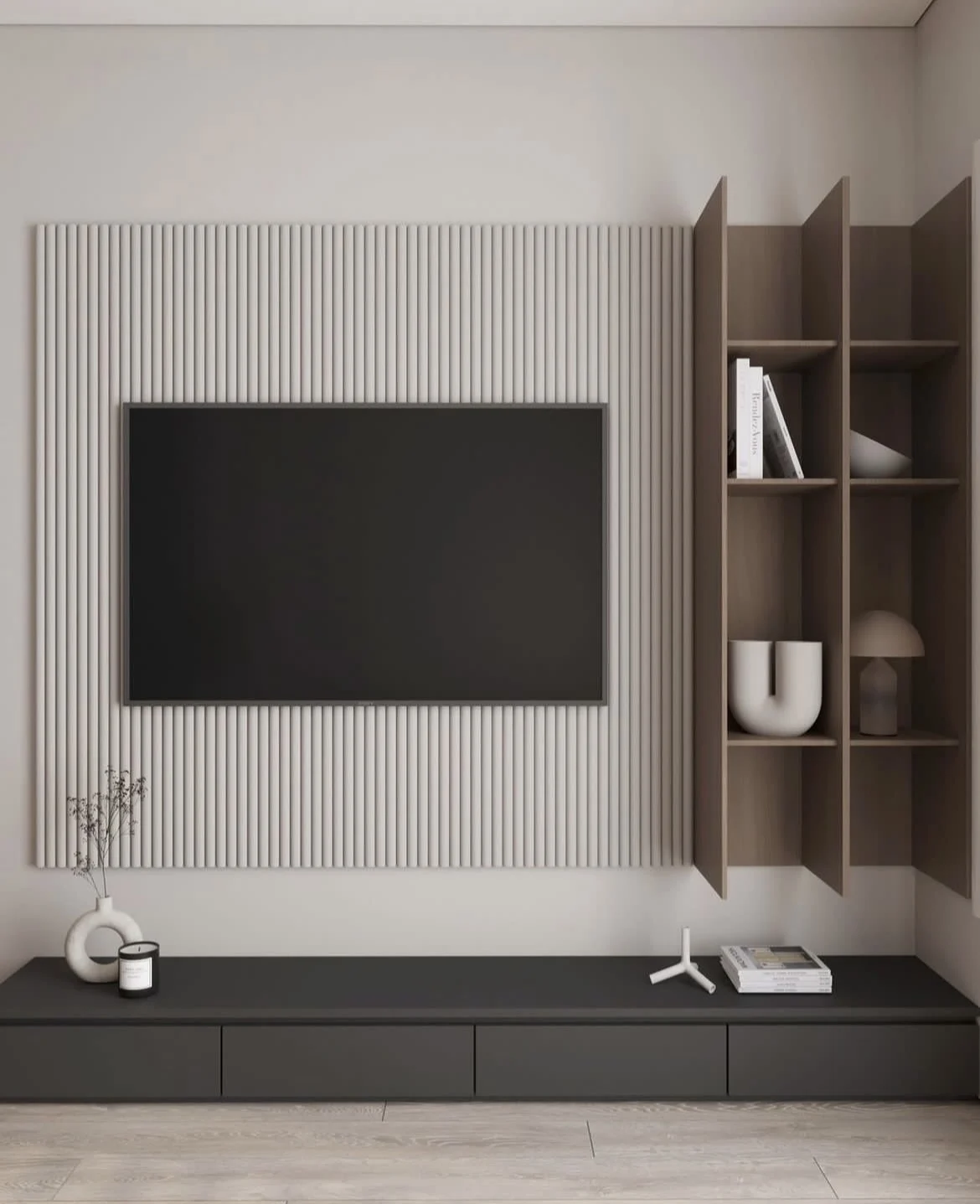 Contemporary design oiled oak fluted wood slat lowes soundproofing acoustic wall panels