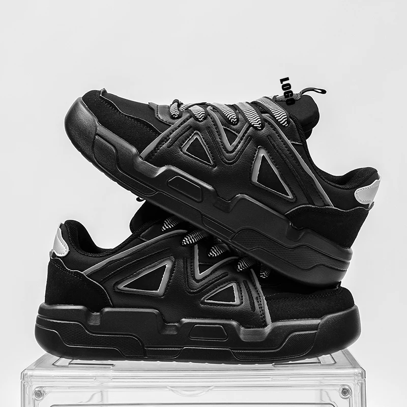 Quanzhou Chunqing Trading Co jinjiang Shoes Manufacturer Low Moq Private Label Custom Basketball Style Chunky Sneakers for Man