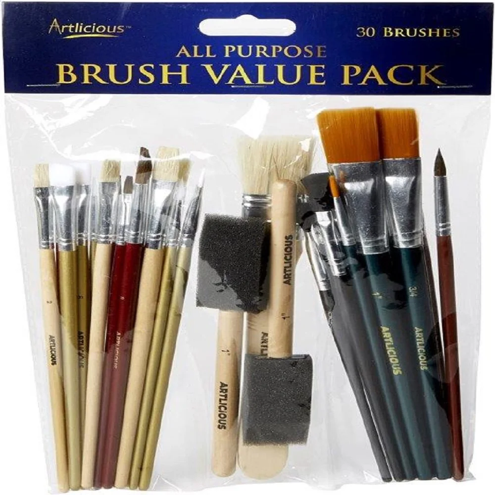25 sets of oil painting brushes  Custom colors and sizes  The package can be customized as shown in the figure