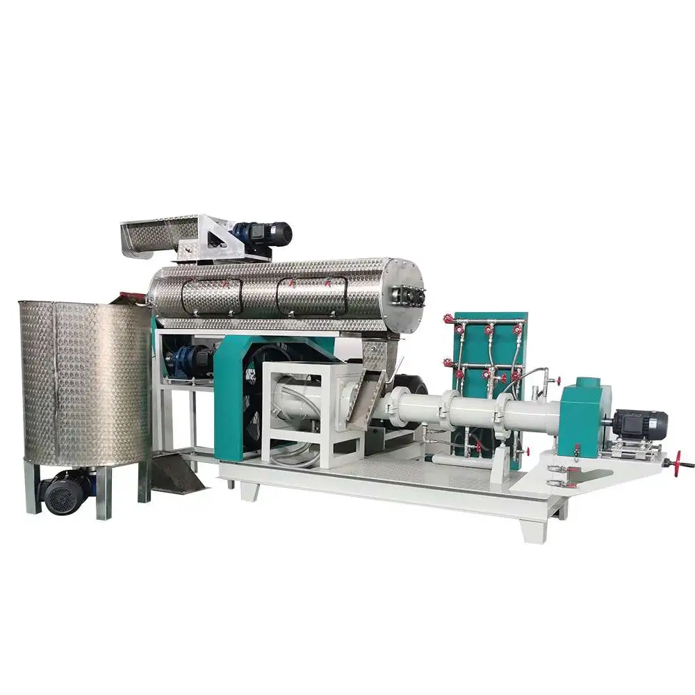 Wet Typr Hot Sale Animal Feed Pellet Machine Line Fish Feed Production Line Used Extruder For Sale