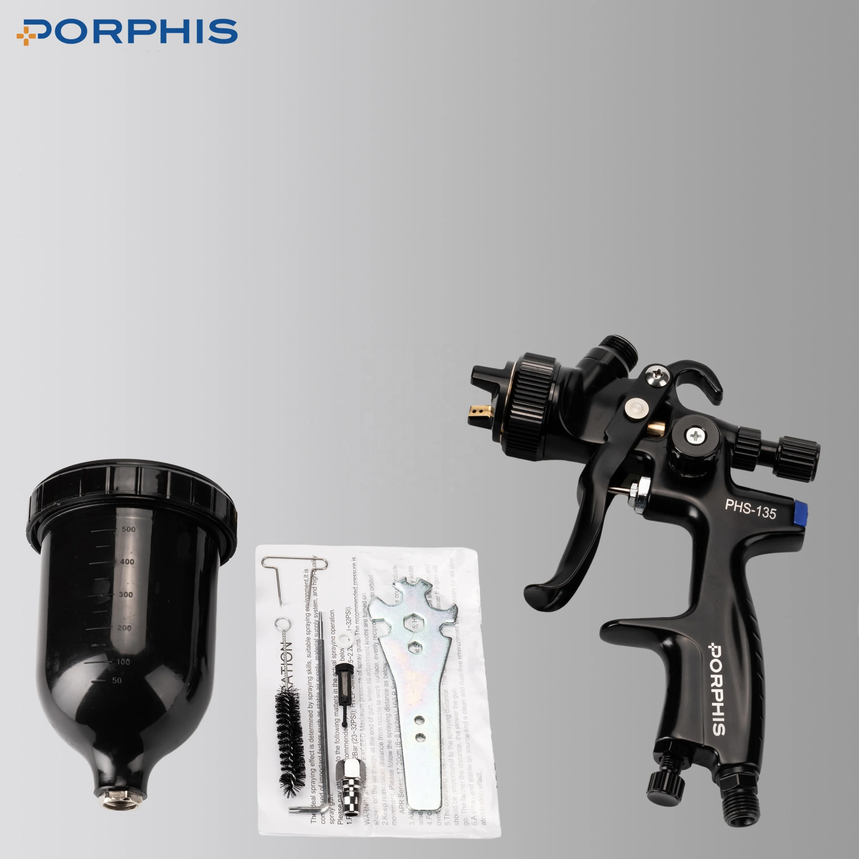 PORPHIS PHS-135 Economical Automotive MP Type Air Spray Paint Gun Base Coat Paint Spray Gun