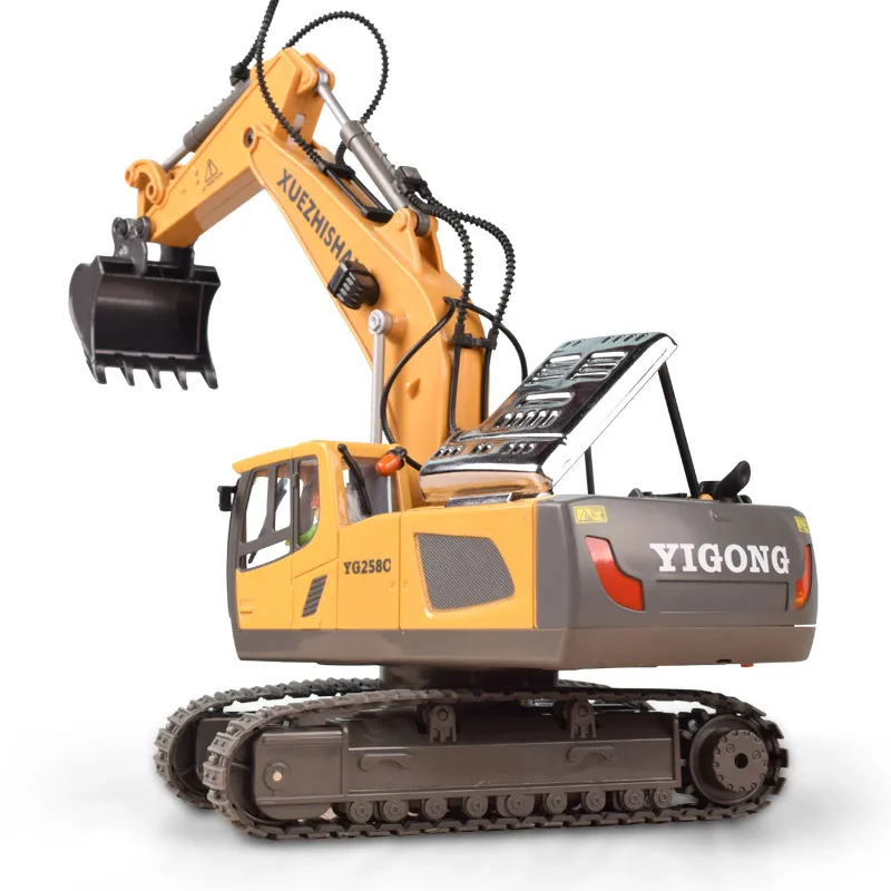 Cheap Factory Price Mini 1/20 Scale Alloy Electric Excavatir Toy For 2 To 4 Years Infancy