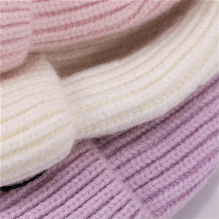 
Custom Fashion Korean Man Woman Beanie Hat Letters Embroidery Smiley Face Pattern Woollen Knit Skullcap Watermelon Hat 