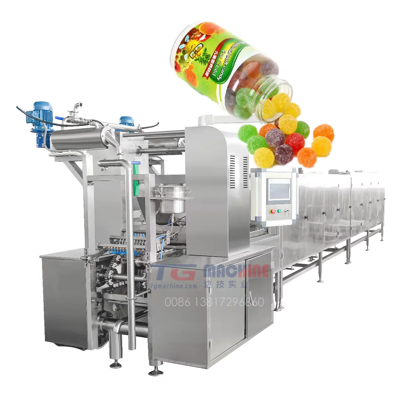 Gummy Candy Making Hard Candy Depositor Full Automatic Jelly Gummy Candy Machine