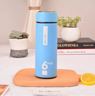 400ml Promotional Nice portable glass double layer glass bottle water glass business cup gift cup