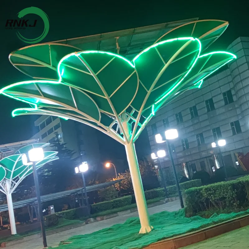 RNKJ Special customization outdoor waterproof puck outdoor pendant lights with lights Solar Tree