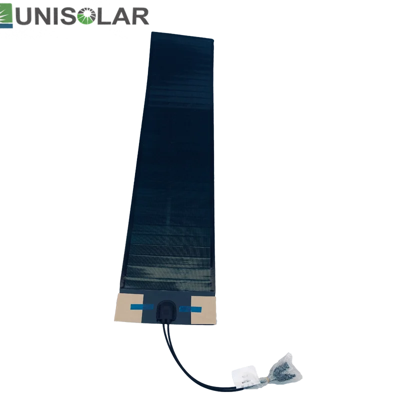 70W Flexible Laminated Solar Panel Peel and stick installation, triple junction amorphous silicon solar cell