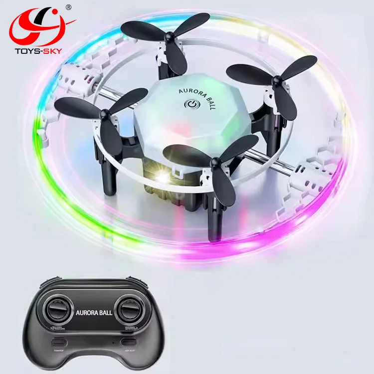 FX-41 FX41 Aurora ball mini drone with cool RGB light Remote Control Toy Drone with protective design for kids Education