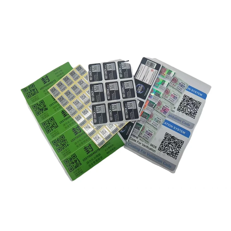 2024 New Arrivals Custom Electronic Products Security Tag Self Adhesive Peel Off Tamper Proof Label Warranty Sticker