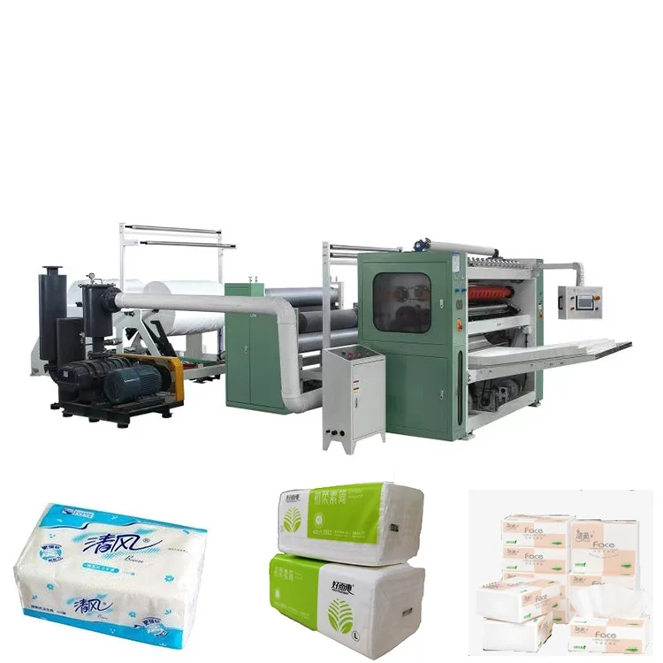 automatic facial tissue paper production line high speed facial tissue folding machine