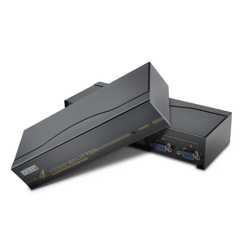4 port VGA Splitter 500Mhz Factory 1 input 4 output VGA Splitter