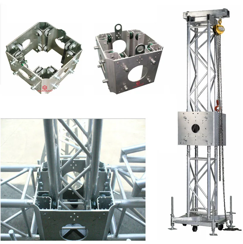 PLUSTRUSS Ground Support Aluminum Truss Lift Tower Stage Truss Display Lifting System Components Sleeve