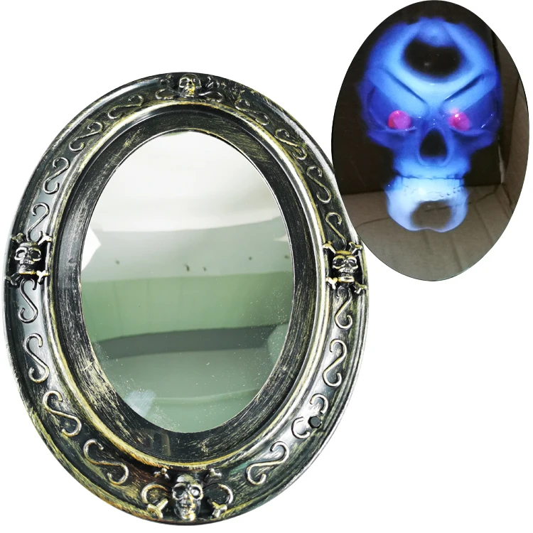 halloween party decoration one-eyed doorbell Activated Creepy Sound-Luminous  with Creepy Portrait Stage mirror