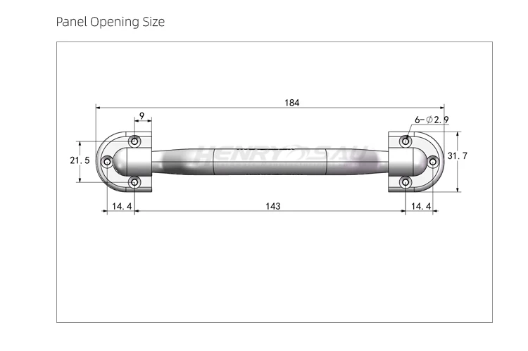Briefcase Handle plastic handling toolbox flight case handle