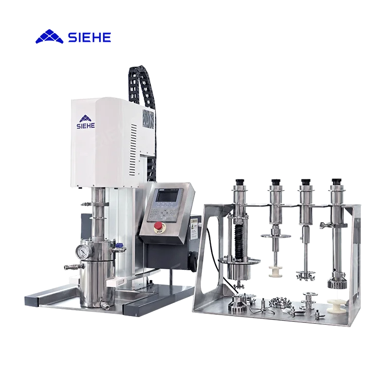 Laboratory Mixers 1Liter 2 Liter 5 Liter Vacuum Mixing Grinding High Speed Disperser Mixer Multi Function Machine