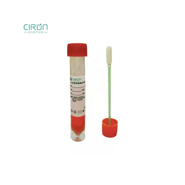 Manufacturer Hot Sale Virus Sample Collection Kit VTM Sterile Individual Packing Swab With CE and ISO13485