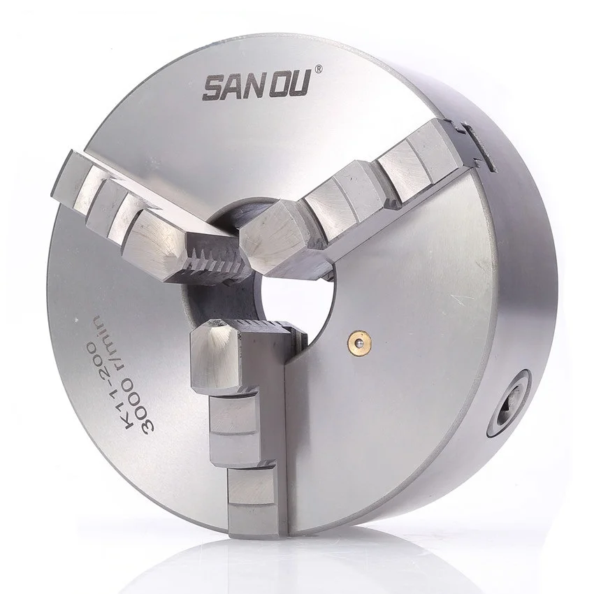 SANOU Three jaw self centring motor chucks k11-200 Lathe Chuck 3 jaw chuck with motor 750W