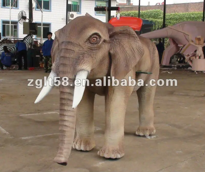 Chinese Top Supplier Best Price Simulation Animal Statues Life Size Giant Fiberglass Elephant Head Sculpture for Amusement Park