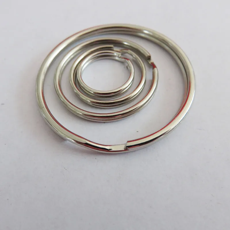 Silver Color Metal Split Key Chain Ring