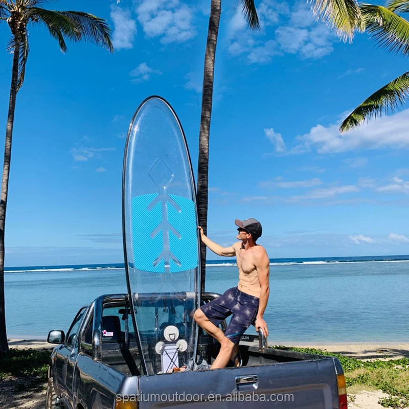 Spatium 2024 New Design transparent sup paddle board double Hardboard custom