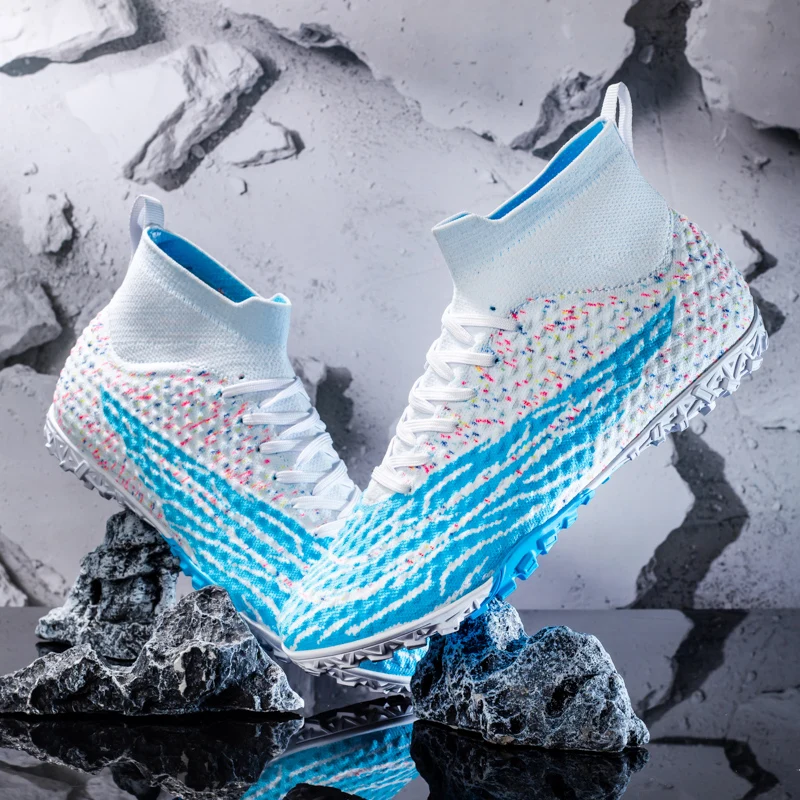 Wholesale Football Boots For Men New High Ankle Cut Soccer Cleats Custom Soccer Boots Men