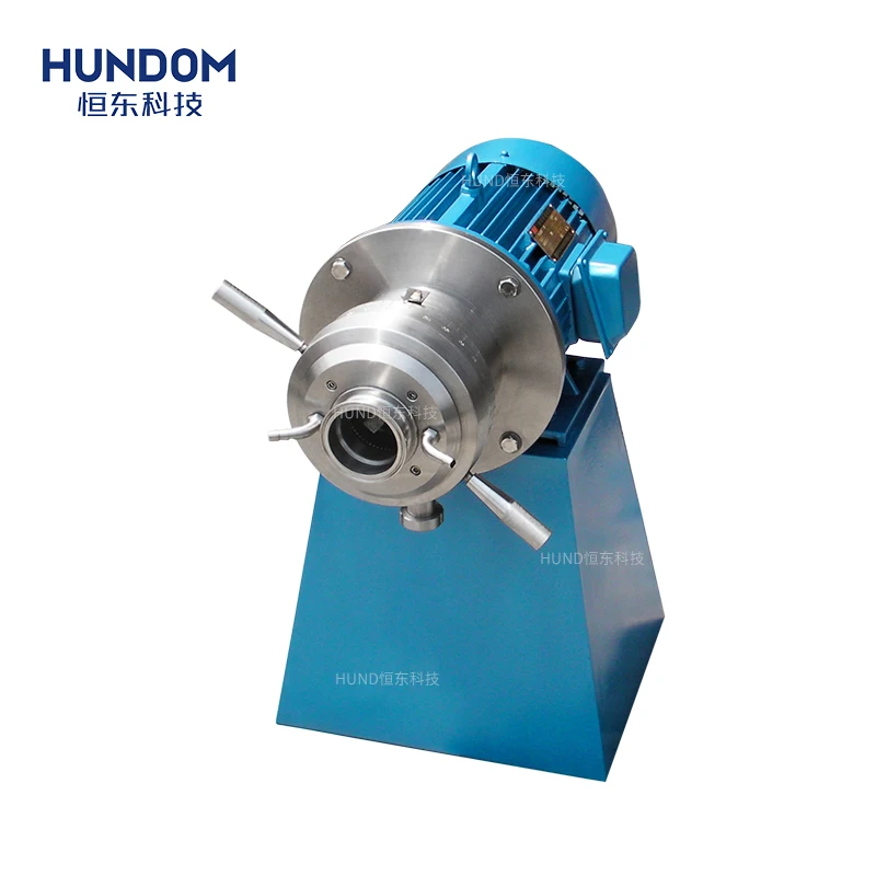 Customized soybean milk almond milk horizontal colloid mill grinding machine with pipeline