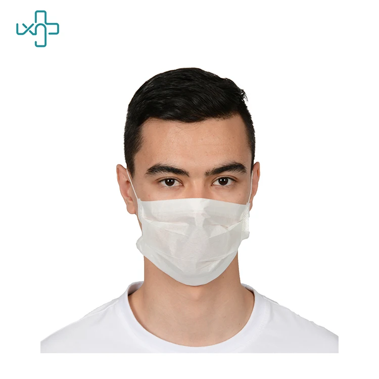 
CE ISO EN14683 disposable Type IIR 3 layer ties-on surgical face mask 