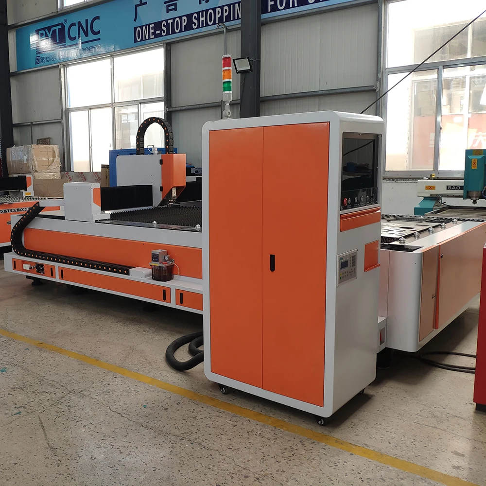 CNC 3015 Metal Sheet Tube Pipe 3kw  New Design Fiber Laser Cutting Machine
