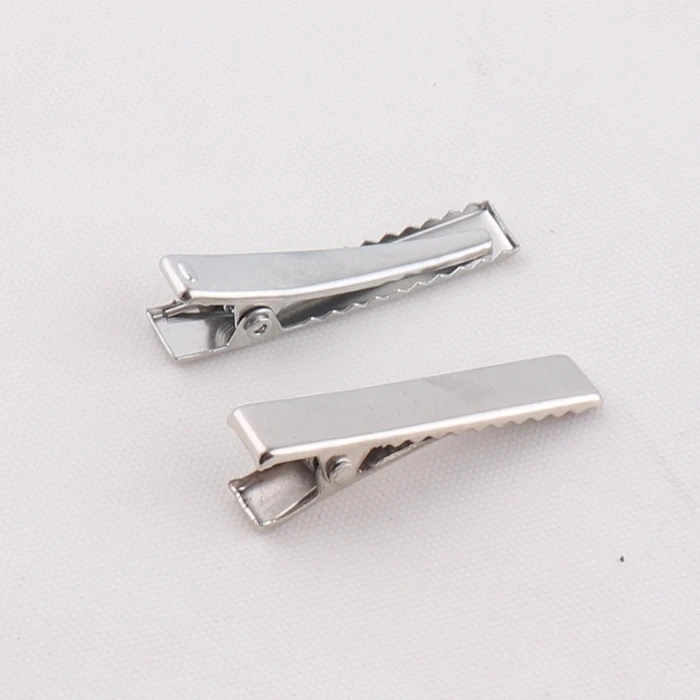 factory supply 35mm metal rectangle alligator hair clips for hair accessories