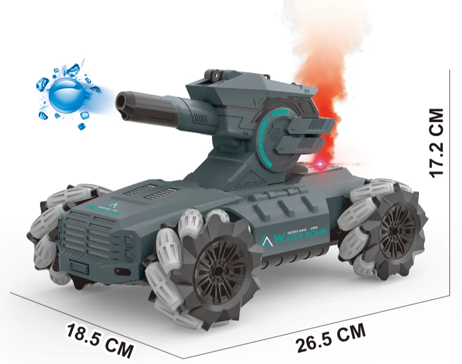 1:14 rc tanks Water Bomb armored With Spray 4*4 Drive remote control water bullet tank Battle Shoots Toys Stunt Car