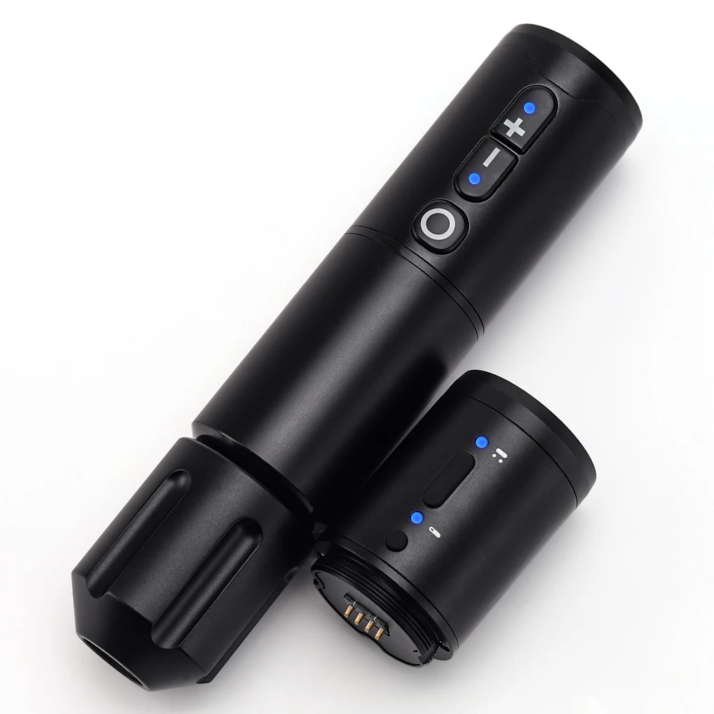 Ambition Professional Digital Display Electric Tattoo Gun Wireless Rotary Tattoo Pen Machine With Extra Battery