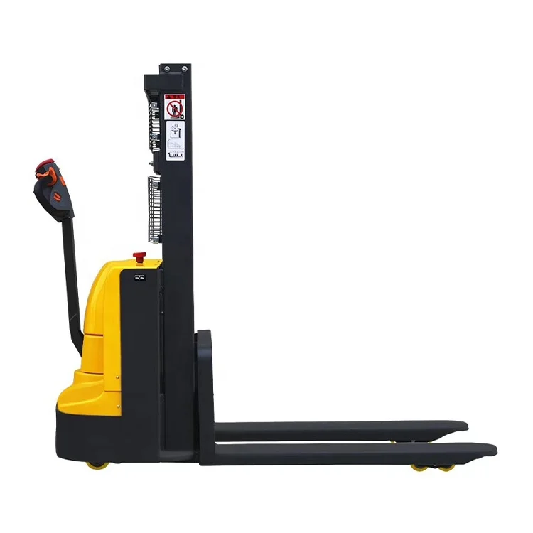 New arrivals Load 1ton 1.5ton 1.6m long fork lifting forklift pallet truck small battery walking electric forklift