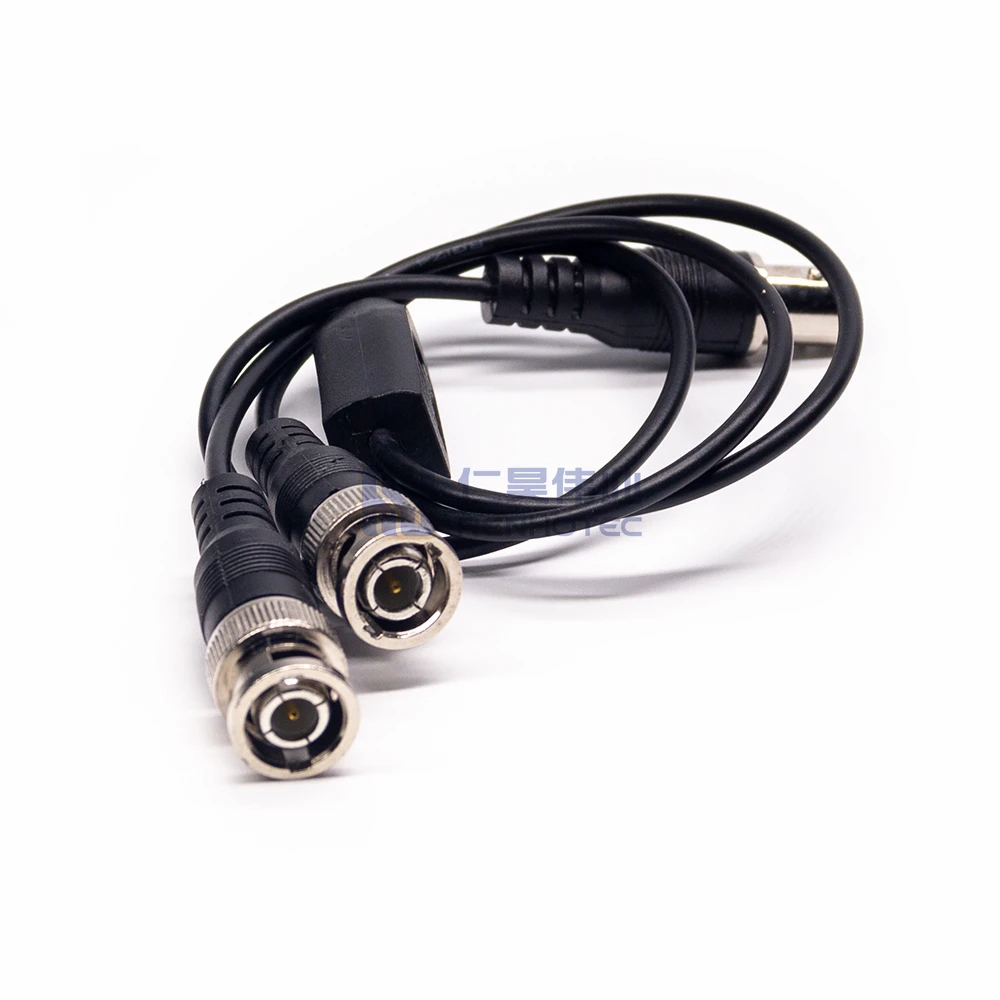 Dual Male BNC to Female BNC Splitter Cable with RG58